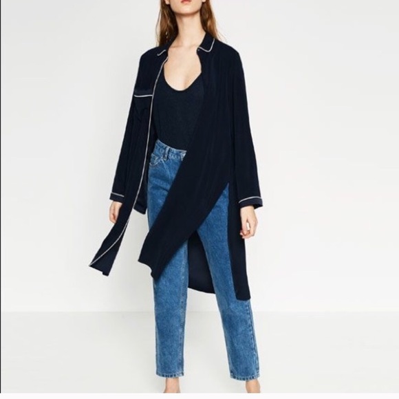 Zara Pyjama Style Jacket- Duster - Picture 2 of 4